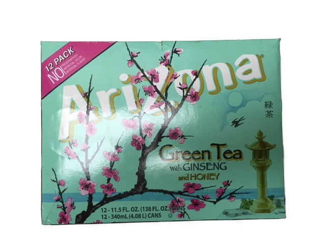 Arizona Green Tea w Ginseng & Honey 12/11.5oz